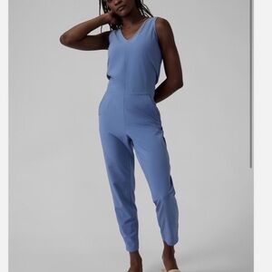 Athleta Women's Blue Sleeveless Jumpsuit